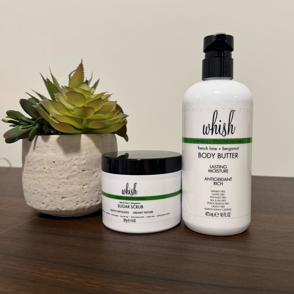 Whish - Green Sugar Scrub and Body Butter Duo - - Picture 2 of 2
